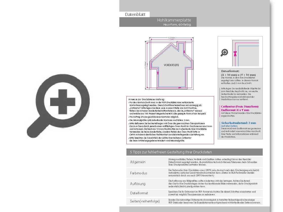 Product Bild wahlplakat_auf_hohlkammerplatte_in_haus-form_konturgefr__st___einseitig_4_0-farbig_bedruckt