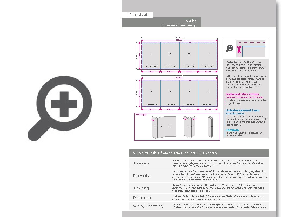 Product Bild einladungskarte__gefalzt_auf_din_a5__vertikaler_zickzackfalz__8-seitig