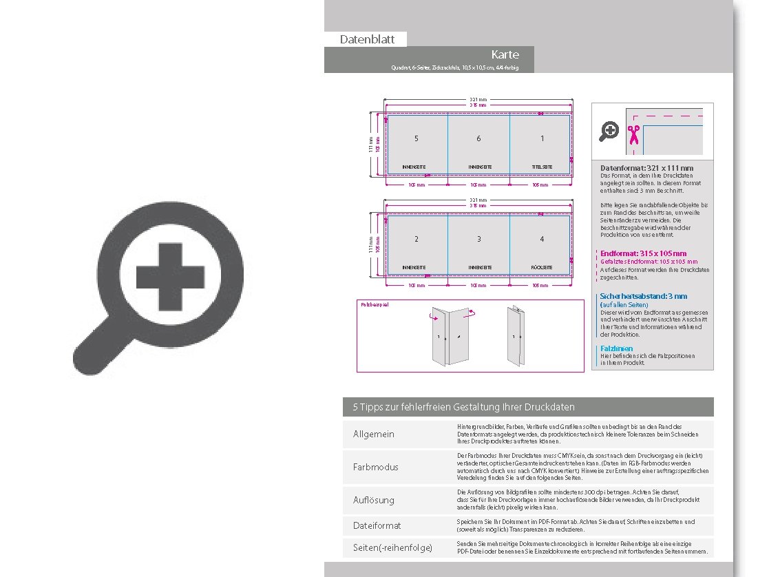 Product Bild einladungskarte__gefalzt_auf_quadrat_10_5_cm_x_10_5_cm__vertikaler_zickzackfalz__6-seitig